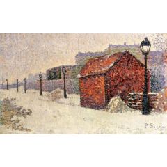 Snow, Butte Montmartre Painting Reproduction