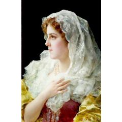An English Beauty Painting Reproduction
