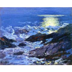 Sea and Cliffs Painting Reproduction