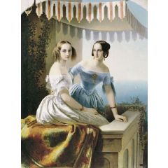 Portrait of Grand Duchesses Maria and Olga Painting Reproduction