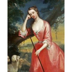 Lady Rachel Cavendish as a Shepherdess Painting Reproduction