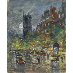 La Tour Saint Jacques Painting Reproduction