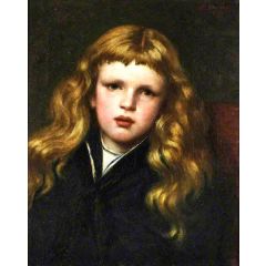 G. K. Chesterton, as a Child Painting Reproduction