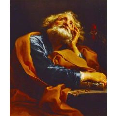 God and the Twelve Apostles - Saint Peter Painting Reproduction
