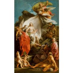 Time Unveiling Truth Painting Reproduction