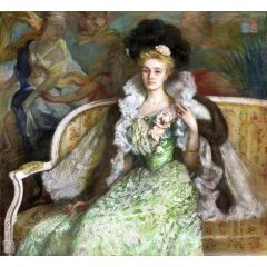 Portrait of Jadwiga Tyszkiewiczowa née Czetwertyńska Painting Reproduction