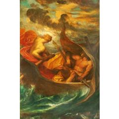 Love Steering the Boat of Humanity Painting Reproduction