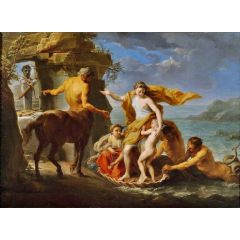 Thetis Entrusting Achilles to the Centaur Chiron Painting Reproduction