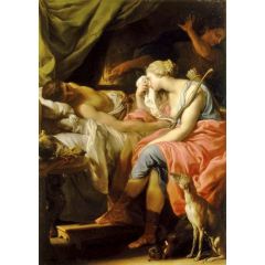 Atalanta Crying over the Body of Meleager Painting Reproduction