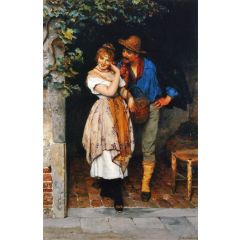 The Suitor Painting Reproduction