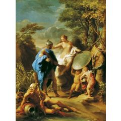 Venus Presenting Aeneas with Armour Forged by Vulcan Painting Reproduction