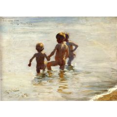 A Summer’s Day at Skagen South Beach Painting Reproduction