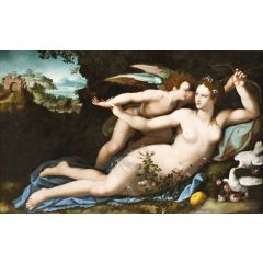Venus Disarming Cupid Painting Reproduction