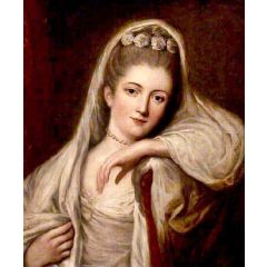 Miss Davis as a Bride Painting Reproduction