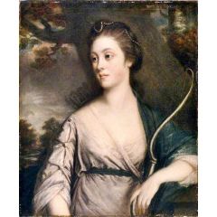 Miss Elizabeth Phelips, Dressed as Diana Painting Reproduction