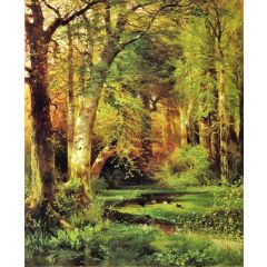 Forest Scene Painting Reproduction