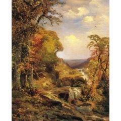 On the Wissahickon near Chestnut Hill Painting Reproduction