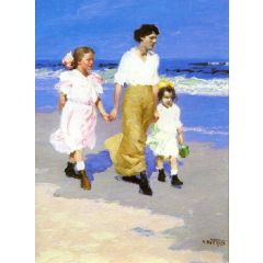On the Beach Painting Reproduction