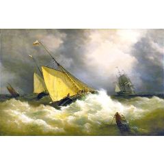 First Come, First Served Painting Reproduction