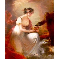 Frances Wyndham, Later Lady Burrell, as Hebe Painting Reproduction