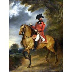 George III on Horseback Painting Reproduction