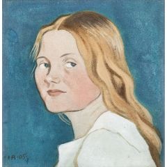 Mrs. Arosenius(also known as Portrait of the Artist’s Wife) Painting Reproduction