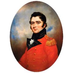 Portrait of an Officer Painting Reproduction