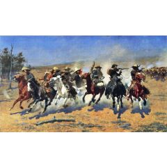 A Dash for the Timber Painting Reproduction