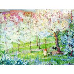 Spring Landscape Painting Reproduction