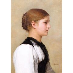 Portrait of a Bernese Girl Painting Reproduction