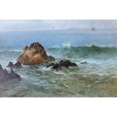 Seal Rocks off Pacific Coast, California Painting Reproduction