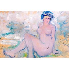 Nude Study Painting Reproduction