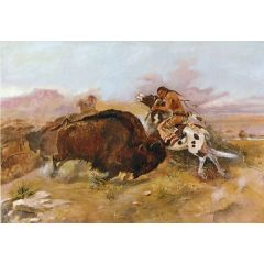 Meat for the Tribe Painting Reproduction