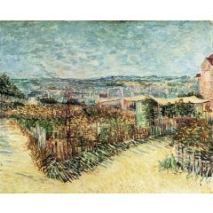 Vegetable Gardens in Montmartre Painting Reproduction