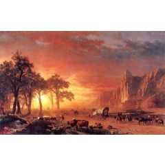 Emigrants Crossing the Plains Painting Reproduction