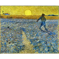 The Sower, also known as Sower with Setting Sun Painting Reproduction