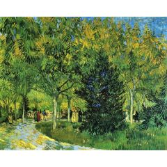 Avenue in the Park Painting Reproduction