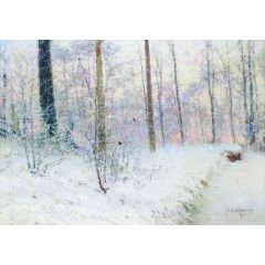 Snow Effect Painting Reproduction