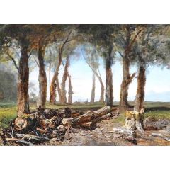 Study of Trees Painting Reproduction