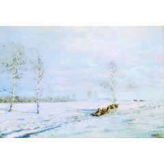 Sleigh Track Painting Reproduction