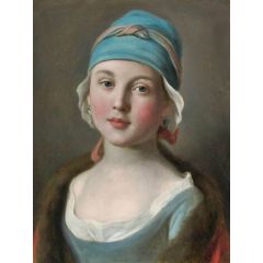 Portrait of a Russian Girl Painting Reproduction
