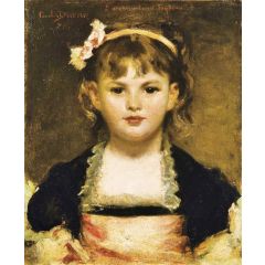 Portrait of a Girl Painting Reproduction