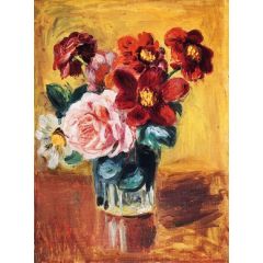 Flowers in a Vase Painting Reproduction