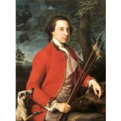Portrait of Benjamin Lethieullier with Two Wild Boar Spears Painting Reproduction