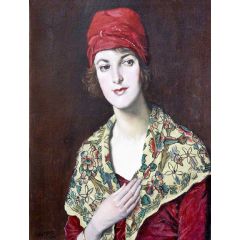 The Red Cap Painting Reproduction