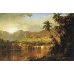 South American Landscape Painting Reproduction