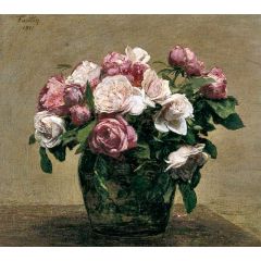 Pink Roses Painting Reproduction
