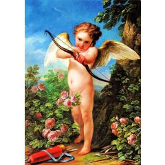 Cupid Shooting a Bow Painting Reproduction