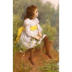 Buttercups and Daisies Painting Reproduction