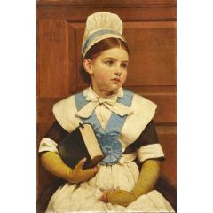Charity School Girl Painting Reproduction